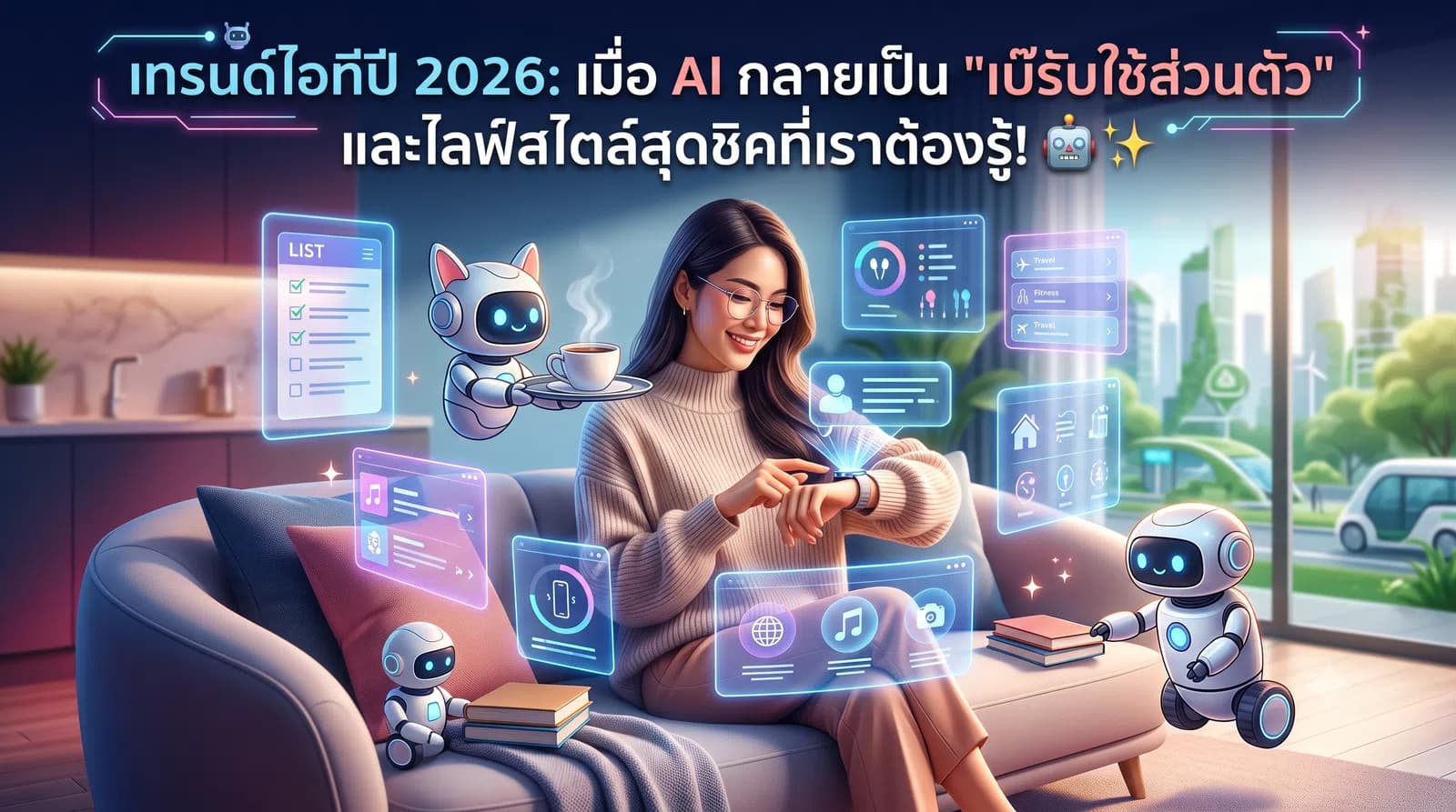 เทรนด์ไอทีปี 2026: เมื่อ AI กลายเป็น "เบ๊รับใช้ส่วนตัว" และไลฟ์สไตล์สุดชิคที่เราต้องรู้! 🤖✨